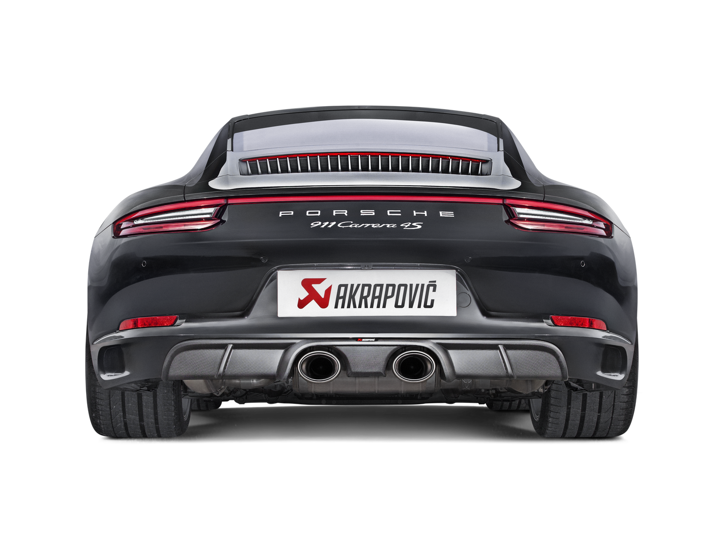 Akrapovic Slip-on Line (titanium) OE Porsche 911 Carrera 991.2 - Car Part Plug