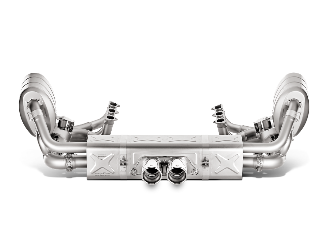 Akrapovic Header Set (titanium) Porsche 911 992 Speedster Cabriolet - Car Part Plug