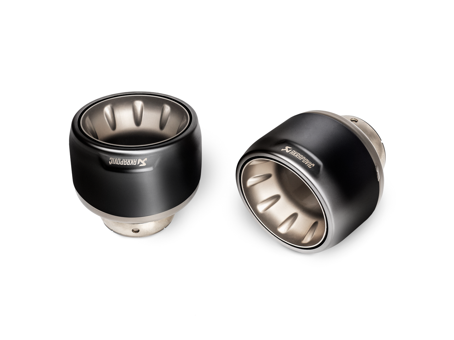 Akrapovic Tail Pipe Set (titanium) - Zwart Porsche Cayman GT4 2023 - Car Part Plug