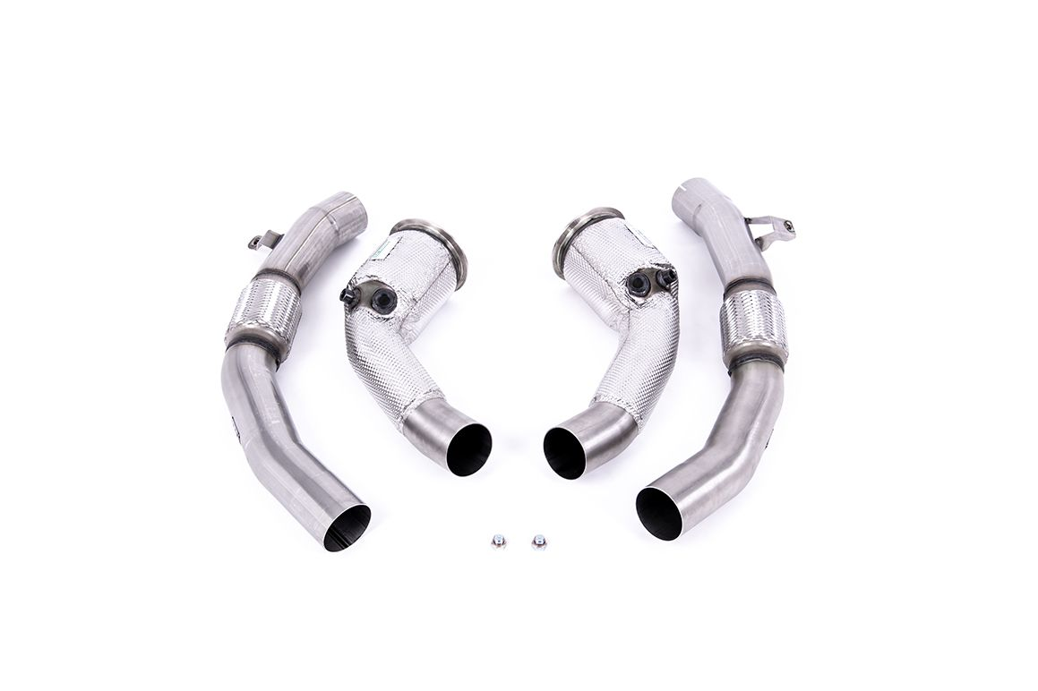 Milltek Large Bore Downpipe + Sport Cats Audi RS6/RS7 C8 - Audi S8 D5 - Car Part Plug