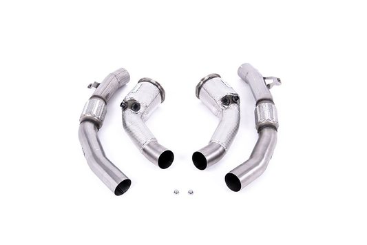 Milltek Large Bore Downpipe + Sport Cats Audi RS6/RS7 C8 - Audi S8 D5 - Car Part Plug