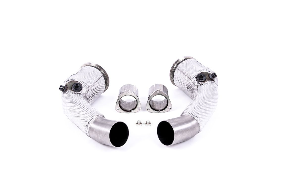 Milltek Large Bore Downpipe + Sport Cats Audi RS6/RS7 C8 - Audi S8 D5 - Car Part Plug