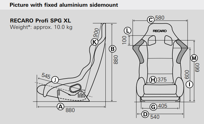 RECARO Profi SPG (XL) (FIA) - Car Part Plug