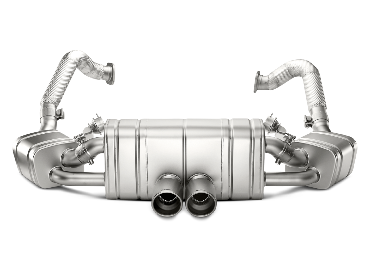 Akrapovic Slip-on Line (titanium) Porsche Cayman GT4 981 - Car Part Plug