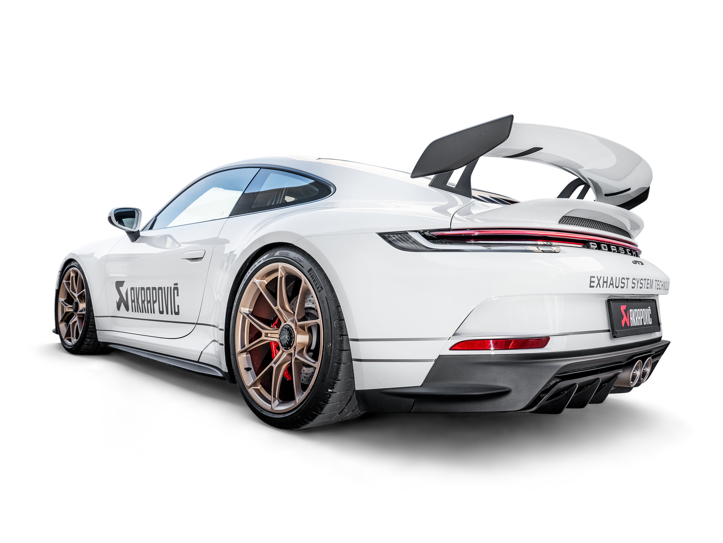 Akrapovic Evolution Header Set (titanium) Porsche 911 GT3 992 - Car Part Plug