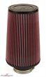KN clamp-on conical universal sport airfilter, flange centred dia. 79MM / dia. top 121MM / dia. base 152MM height 228MM, max. 370HP