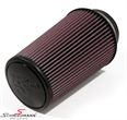 KN clamp-on conical universal sport airfilter, flange centred dia. 102MM / dia. base 152MM height 229MM, max. 350HP
