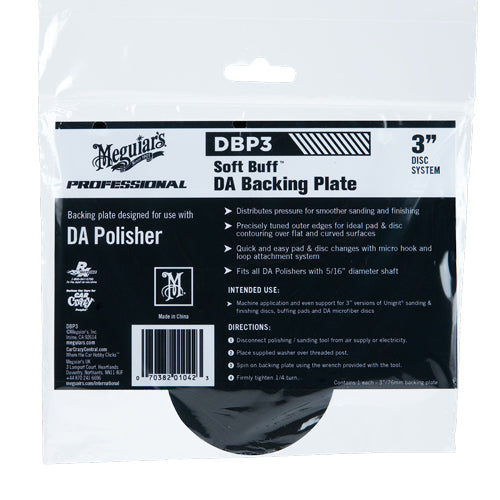 Soft Buff DA Backing Plate 3 inch