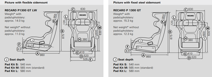 RECARO P1300 GT (LW) (FIA) - Car Part Plug